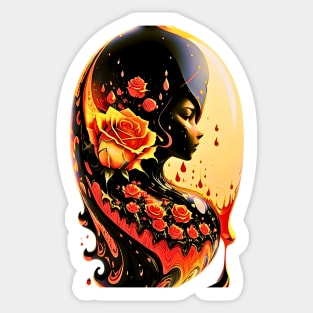 golden lullaby lady Sticker